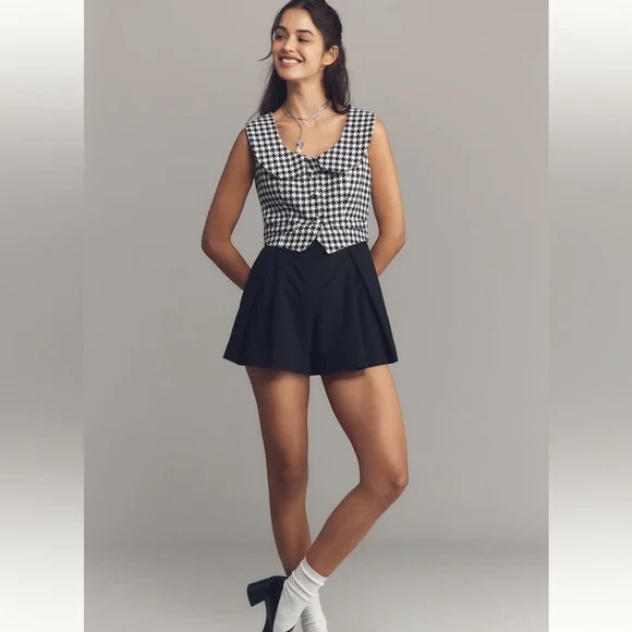 Maeve Sleeveless Collared Twofer Romper - Picture 1 of 3